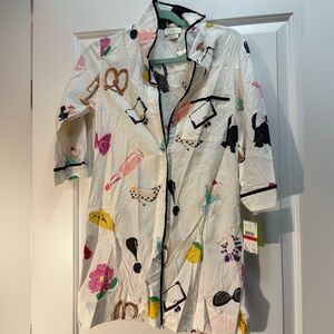 Kate Spade Multicolor Print Night Shirt/Dress